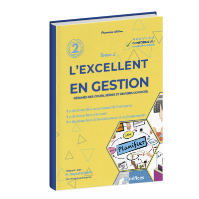 L'excellent en gestion 2éme année secondaire T2 L'excellent en gestion 2éme année secondaire T2